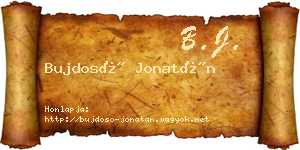 Bujdosó Jonatán névjegykártya